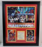 Kansas City Chiefs Super Bowl LVII Champions Framed Podium Photo Collage . Measures 18.5"&times;22.5"