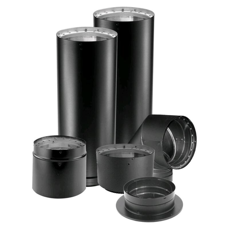 New DuraVent Double Wall Stove Pipe Kit, 6-in, Black. Retails for $500