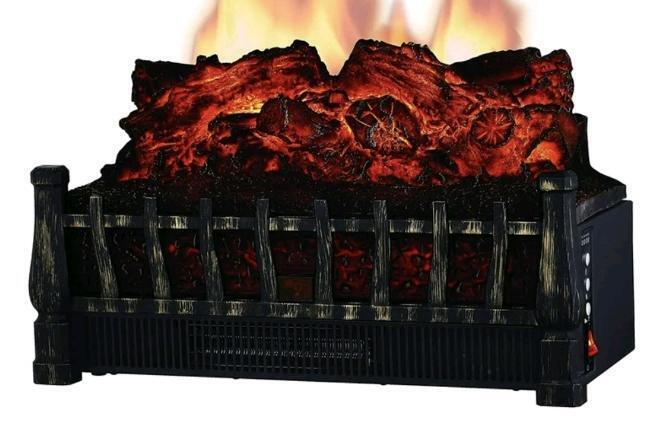 As New in Box Comfort Glow ELCG251 Electric Log Insert Heater with Firebox Flame Projection, Retail's for $149.99