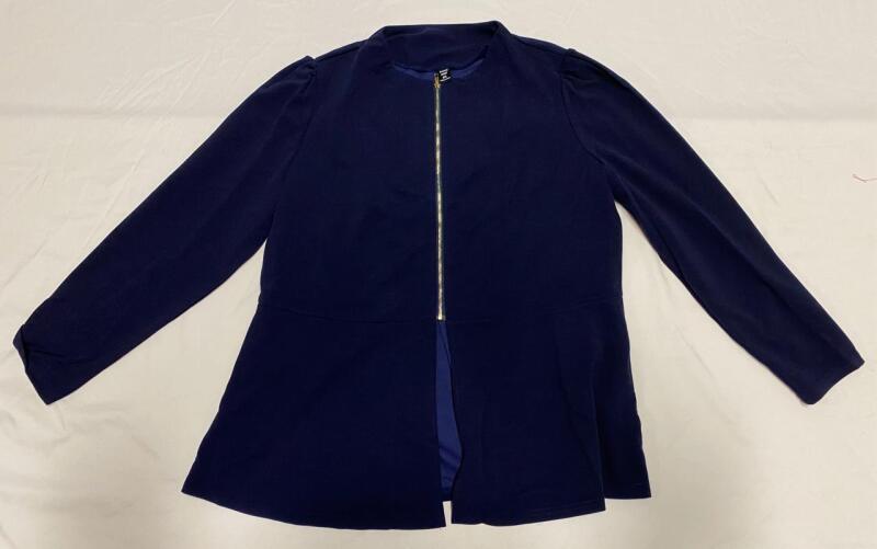 New Women&rsquo;s 2XL Zip-Front Blazer/Cardigan