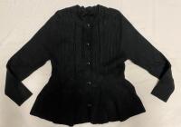 New Women&rsquo;s 2XL Ribbed Knit Cardigan with Flared Hem
