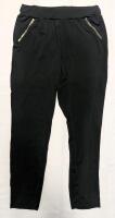 New: Size XL Women's - Black With Gold Coloured Zips Stretchy Pants
