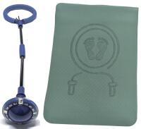 New Colaxi Jump Rope Mat Fitness Exercise Mat To Protect Floors / Deaden Noise (40cm &times; 60cm) & Kids' (Up to 10yrs) Light-Up Skip-It-Type Ankle Skip Ball (Foldable)