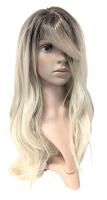 New Smilco SM018 18" Long Blond Ombre Hard Front Wig With Bangs