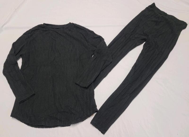 New Women's Sz. XS Shein Frenchy Fleece 2pc. Pajama Set , Black