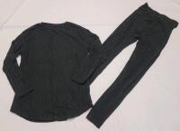 New Women's Sz. XS Shein Frenchy Fleece 2pc. Pajama Set , Black