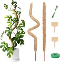 New 2-Pack Bendable 27" Long Moss Poles, Great Support For Climbing Plants Like Monstera, Philodendrons & Pothos