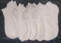 New 6-Pairs Women's Sz. 5-8 White Ankle Socks