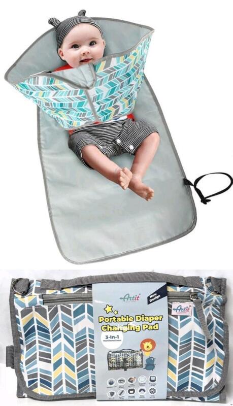 New ARTIT 3-In-1 Portable Diaper Changing Pad