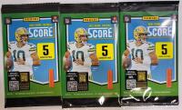 2025 Panini Score NFL Football Trading Card Sealed Wax Packs , Three (3) Wax Packs