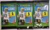 2025 Panini Score NFL Football Trading Card Sealed Wax Packs , Three (3) Wax Packs