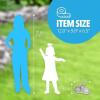 New Exhart Cat Statue, Solar Pet Memorial Sleeping Cat Garden Sculpture with Angel Wings, LED Light Halo, Outdoor Garden Decoration, 12 x 6.5 Inch - 3