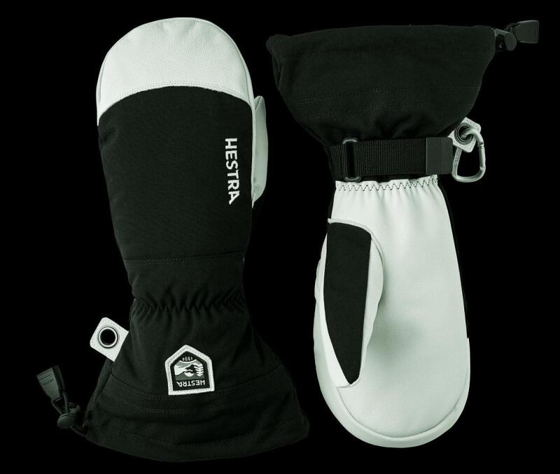 WOW! New Size XL Unisex HESTRA Alpine Pro Army Leather Heli Ski Mitts, Retails $215!!