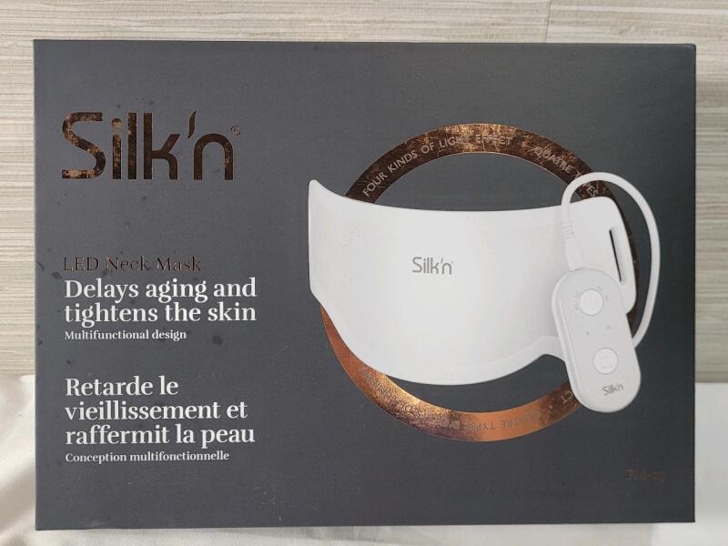 New , Sealed - Silk'n LED Neck Mask . Delays Aging and Tightens Skin .