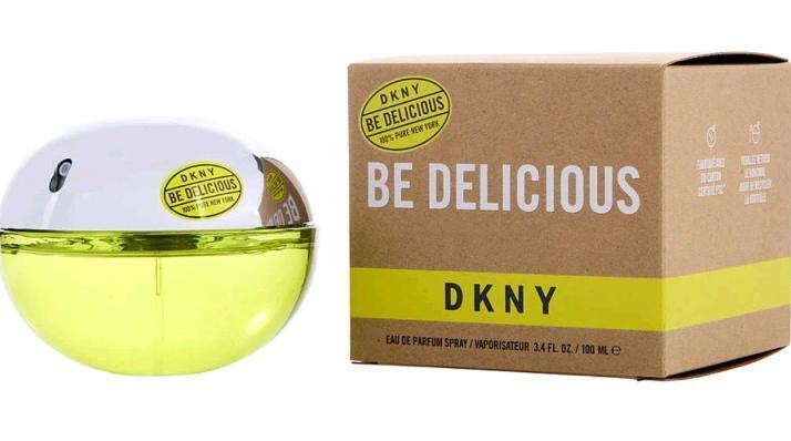 New - DKNY " Be Delicious " Fruity-Floral Green Apple Scent Perfume . 3.2fl. oz. (100ml) Bottle