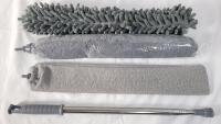 New 4pc. Telescopic Wand Dust Cleaner w/3 Attachments . Wand Extendable Upto 8ft.