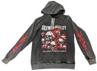 New Size MED Men's Skewed Reality Cotton Blend Long-Sleeve Hooded Top