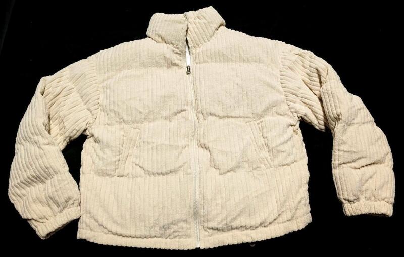 New Size LG Women's Super Poofy Soft Ribbed Zip-Up Winter Jacket