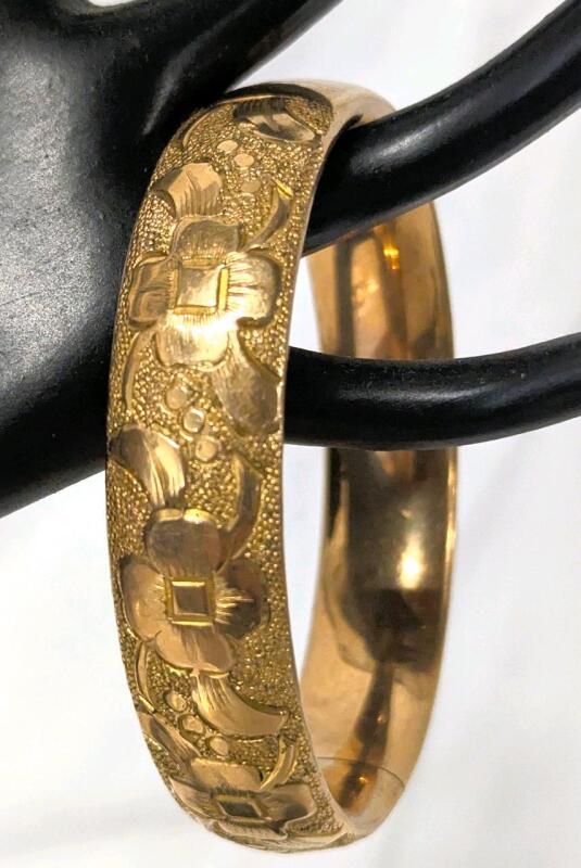 Rare Antique Pattented Sept 12 1911 Signed S&B.L. CO Expansion Bracelet With Unique Expansion Method, 0.65" Wide &times; 2.75" Diameter