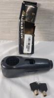 As New - U-KNOW Motorcycle Handlebar Lock w/Alarm . Includes 2 Keys