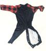 New Baby Size 3 (21" Long) Merry Christmas Reindeer Onesie With Inner Leg Snaps - 2