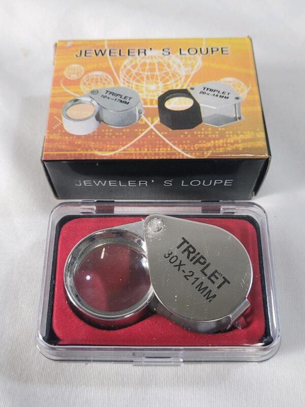 New - Jeweler's Loupe Triplet 30&times;21mm