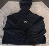 NEW Size Medium Woman's Dazy White Bow Hoodie, Black