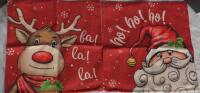 4 New Christmas Themed Pillow Cases, Merry Christmas, Santa and Rudolph!
