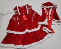 New Women's Sz. 3XL Christmas Dress w/Shoulder Hood . Appears smaller than 3XL