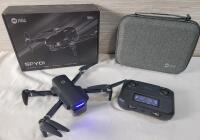 HolyStone Spydi GPS Drone w/4K Camera plus Case . Drone & Remote Tested Powers Up - Not Tested Beyond Power Up