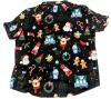 New Size 4XL Men's Christmas Short-Sleeve Button-Up Shirt - 2