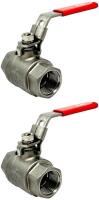 2 New &frac14;" CF8M S-201T Series Stainless Steel Ball Valves 1000 WOG Two Piece Full Port 316 Stainless Steel Body & Ball NPT Threaded Ends Locking Lever Handles