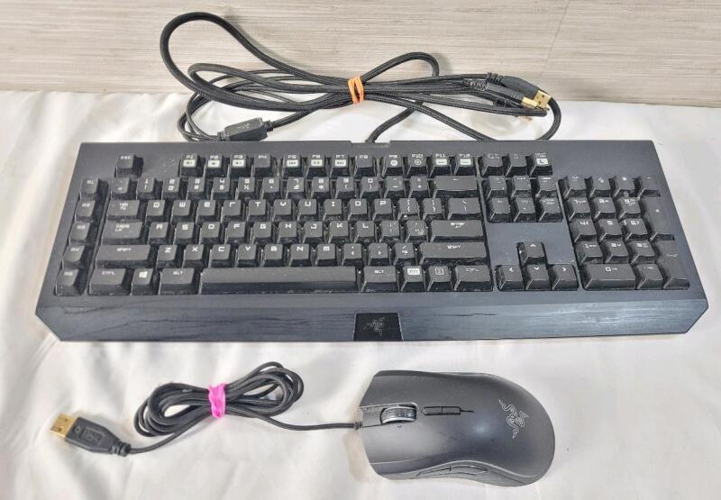 Razor Blackwidow Chroma Gaming Keyboard & Razor Mamba Tournament Edition Gaming Mouse . Both Tested Working