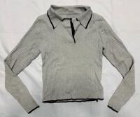 New Women&rsquo;s Medium Dazy Collared Long Sleeve Sweater