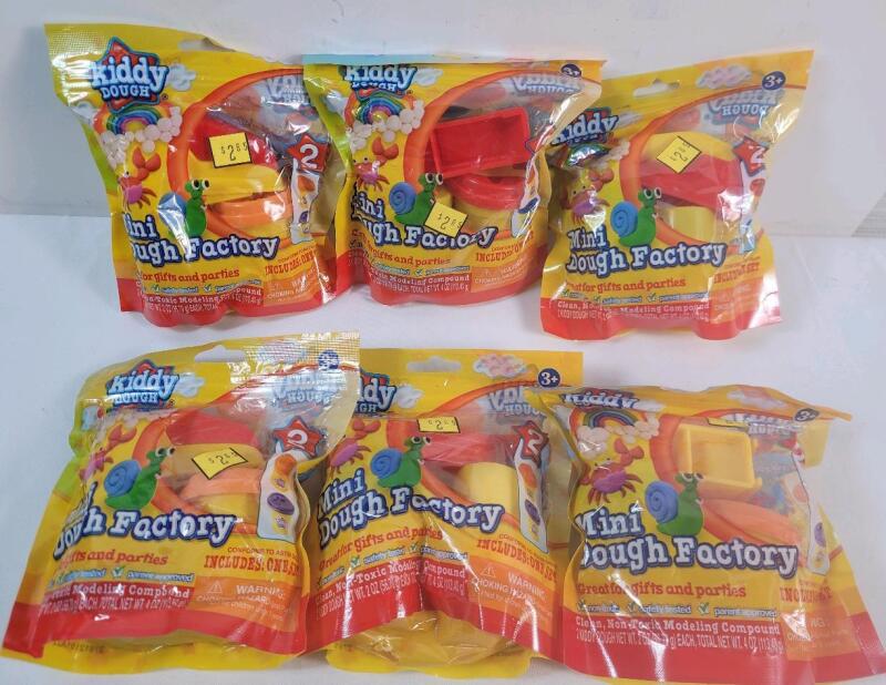 6 New Kiddy Dough Mini Dough Factory