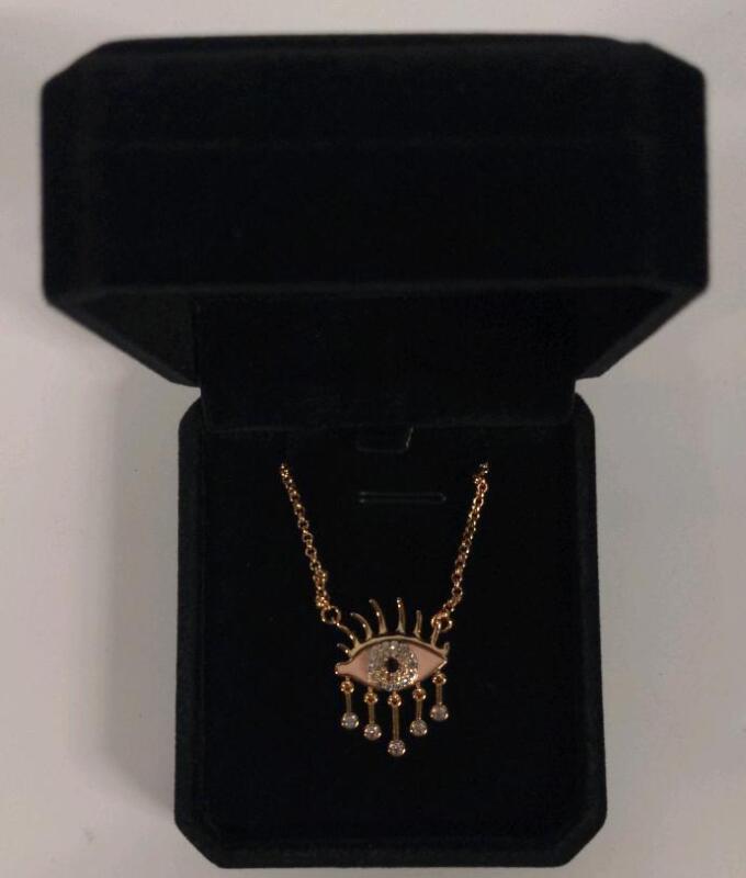 New 18K Gold Plated 26.0mm Necklace - Adjustable Chain 17" to 18" Long