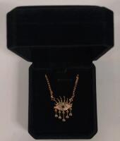 New 18K Gold Plated 26.0mm Necklace - Adjustable Chain 17" to 18" Long