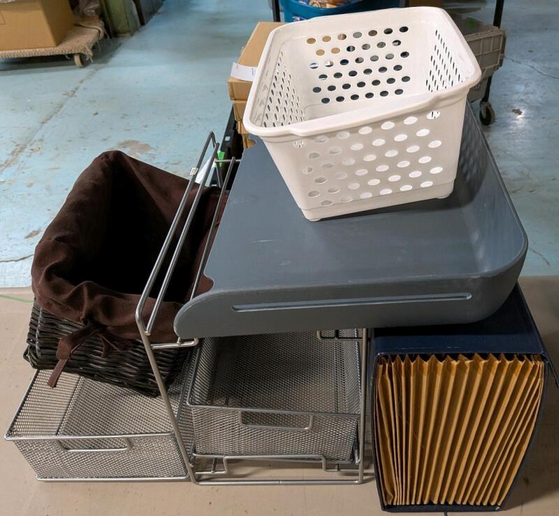 Assorted Office And Organization Supplies.
