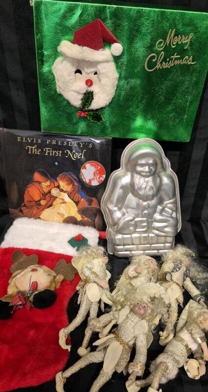 Mixed Christmas- Santa Mold, Stocking, Book, Box +