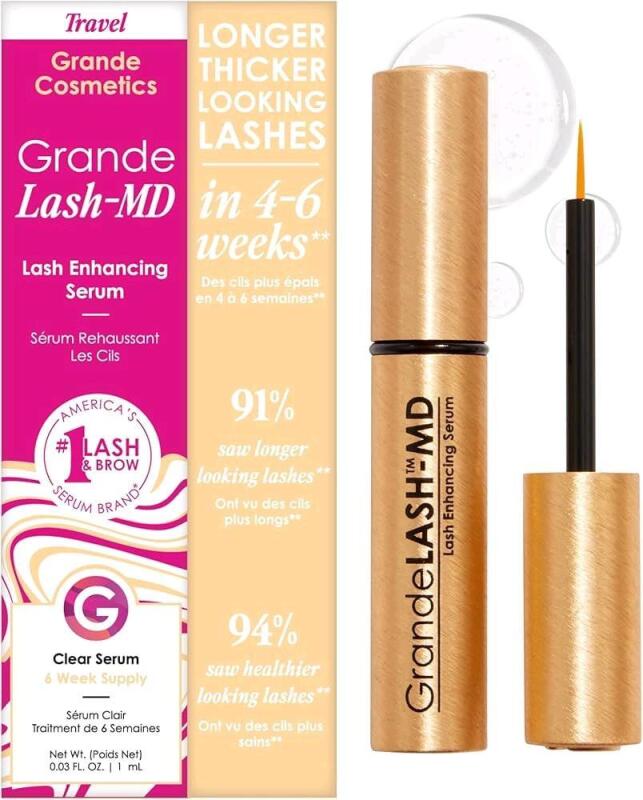 New Sealed GRANDE LASH MD Clear Lash Enhancing Serum, 6 Week Supply, 1ml, Retails $49 CAD