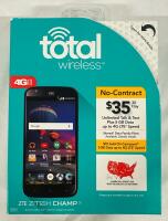 New ZTE ZMax Champ LTE &ndash; Total Wireless &ndash; Old Stock &ndash; Unactivated &ndash; May Require Compatible Service (See Description) &mdash; Sold As-Is