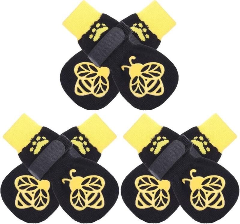 3 New Pairs of Expawlorer Double Side Anti-Slip Dog Socks for Medium to Large Dogs