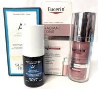 [See Desc] SUNDAY RILEY A+ High Dose Retinoid Serum 15ml & EUCERIN Radiant Tone Dark Spot Corrector, 30ml