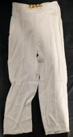 New: Size XL Women's - White Wide Legged Pants With Gold Tone Belt