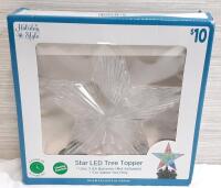 New Holiday Style Star LED Tree Topper
