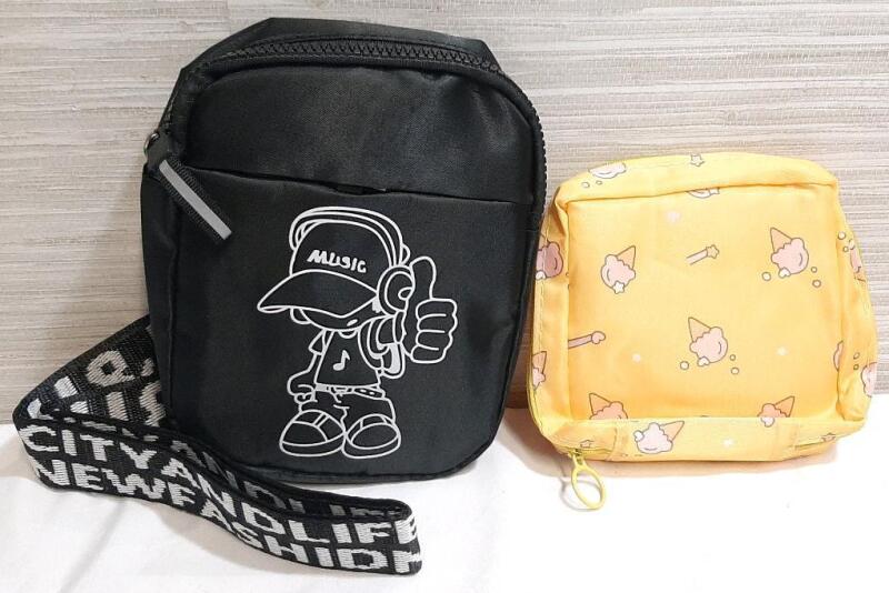 2 New Small Graphic Design Bags