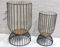 2 New Tabletop Decor Pieces | Biggest Measures 8" Tall 5" Diameter, Smallest Measures 6&frac12;" Tall, 3&frac12;" Diameter