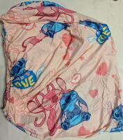 New Single Fitted Bed Sheet with Stitch And Angel Pattern