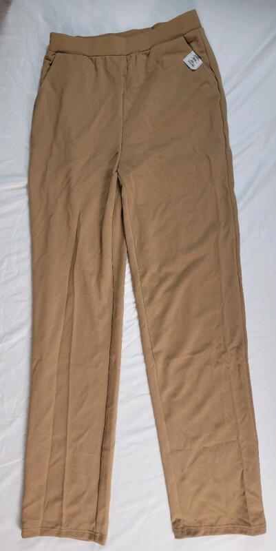 New Women's Sz. Tall Medium Shein Beige Pants w/Front Pockets .