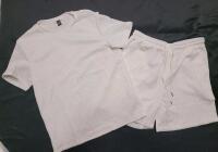 New Men's Sz. Medium Manfinity T-Shirt & Shorts Combo , White